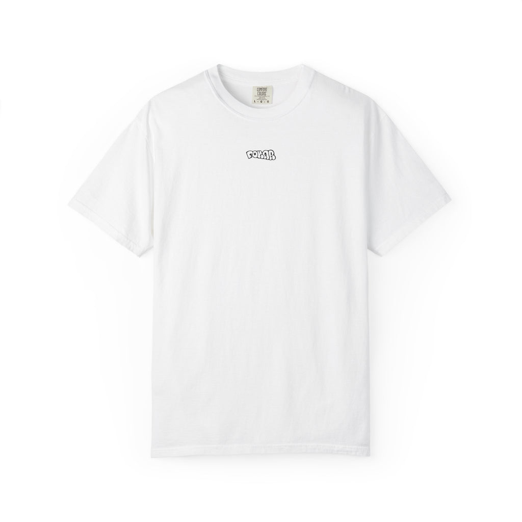 pokar white basic tee