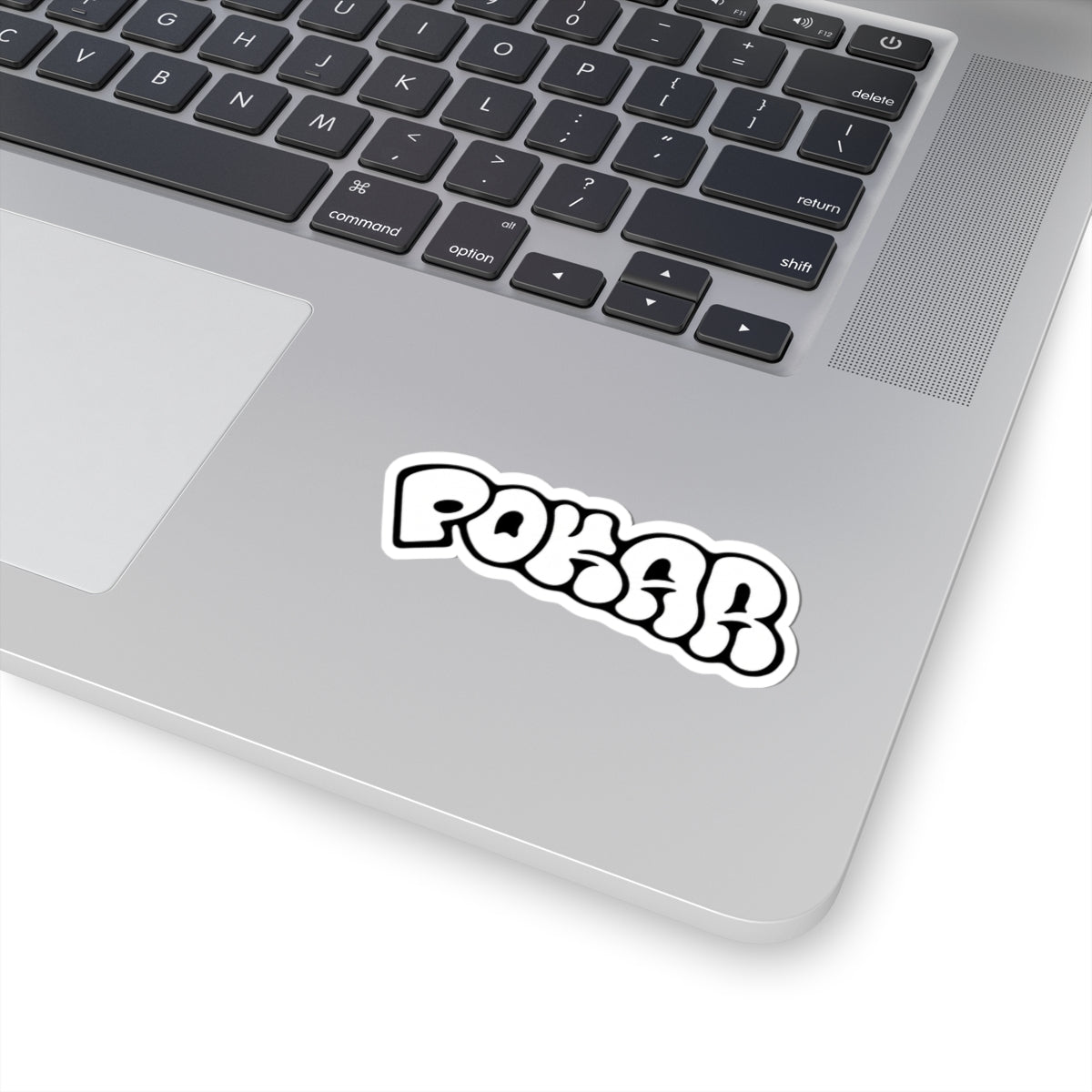 pokar sticker white
