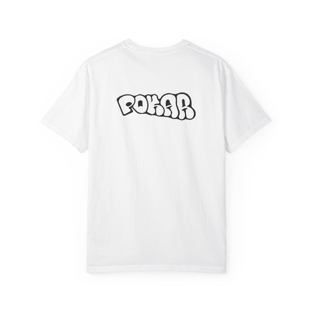 pokar white basic tee