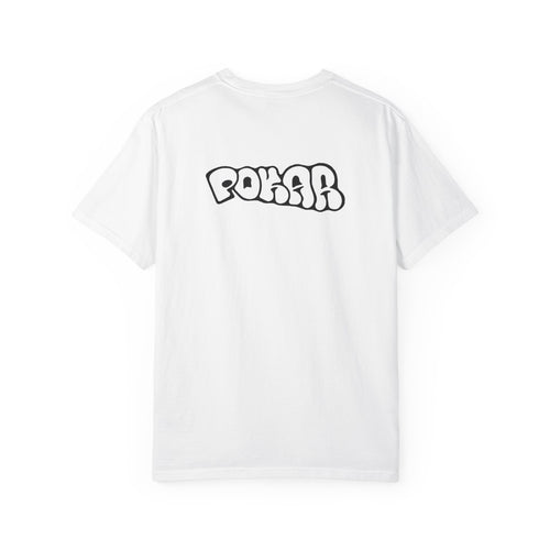 pokar white basic tee