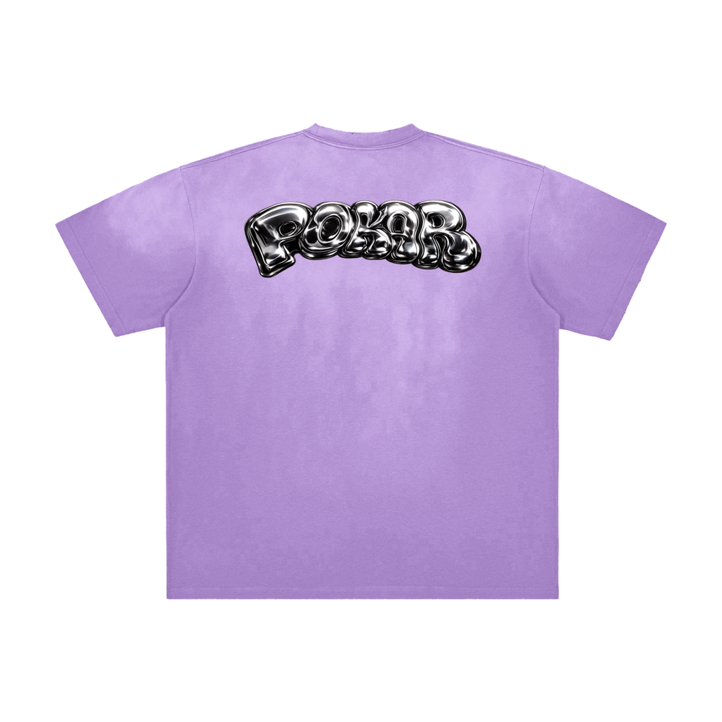 pokar washed frayed t-shirt