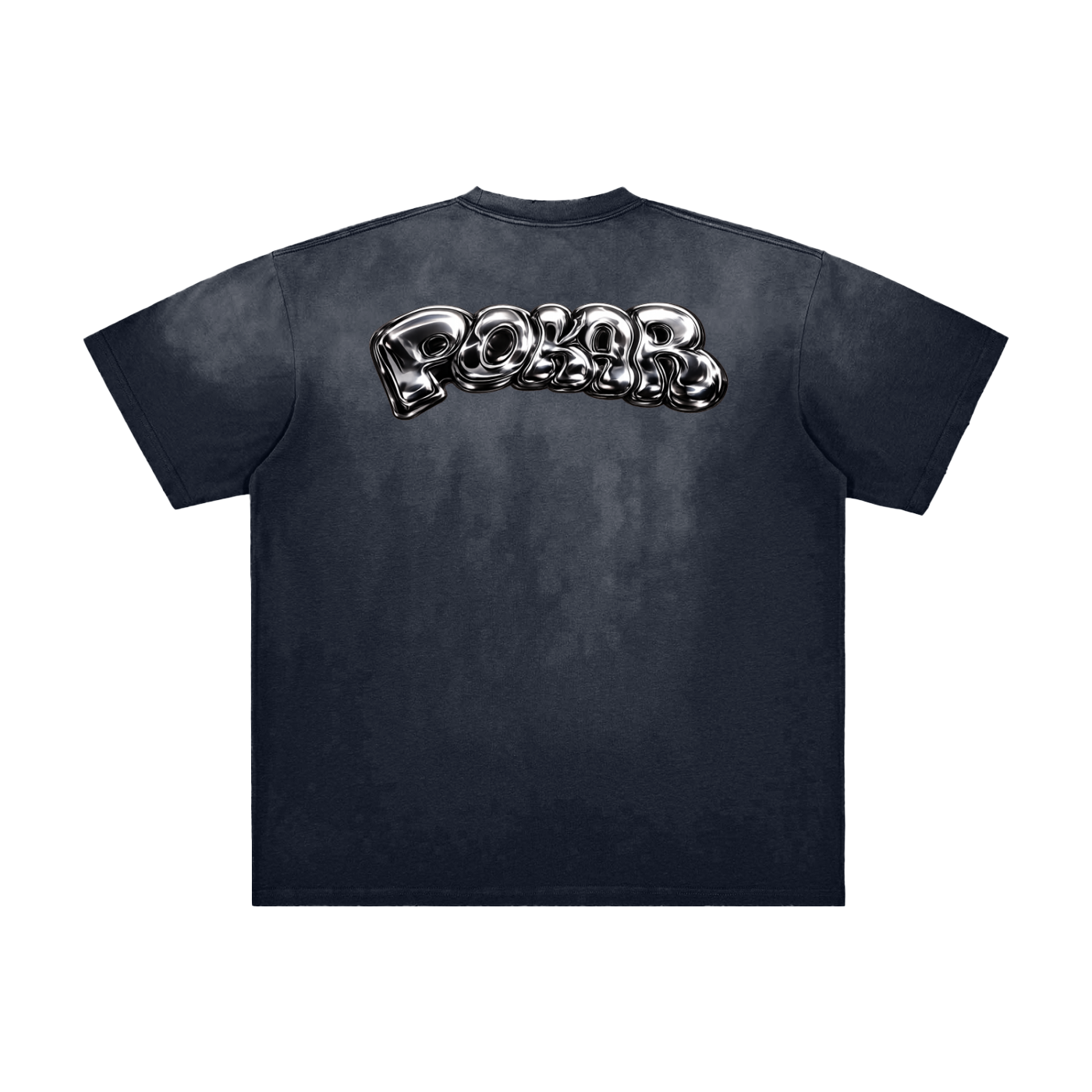 pokar washed frayed t-shirt