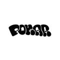 pokar sticker black